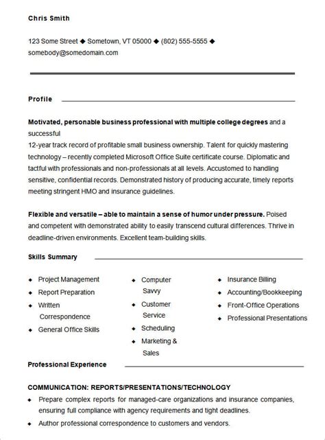 Image result for Functional Resume Format Examples
