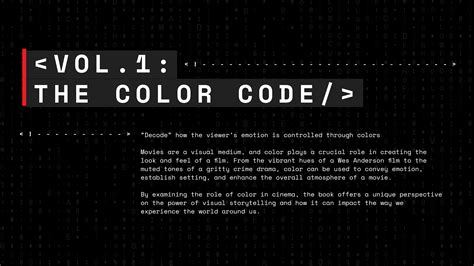 Visual Code Film Examples に対する画像結果