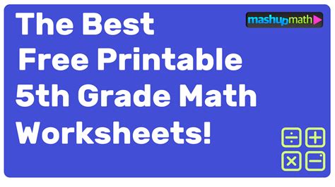Image result for Math Print Sheets Free 5th Grade