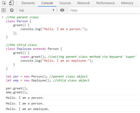 Toradh íomhá ar Overriding in JavaScript