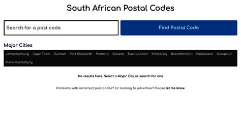 Image result for SA Postcode Finder