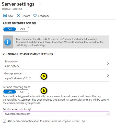 Defender for SQL Logs に対する画像結果