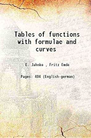 Tables of Functions with Formulas and Curves に対する画像結果