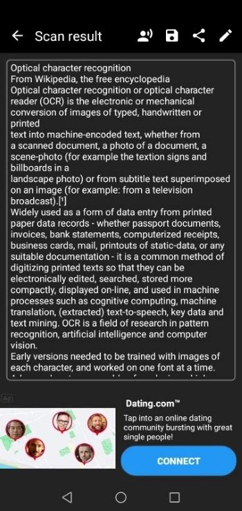 Toradh íomhá ar Text Scanner Botltle