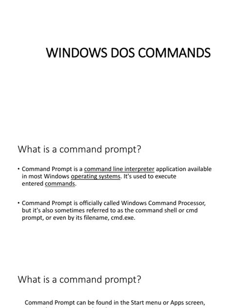 Image result for Windows DOS Command