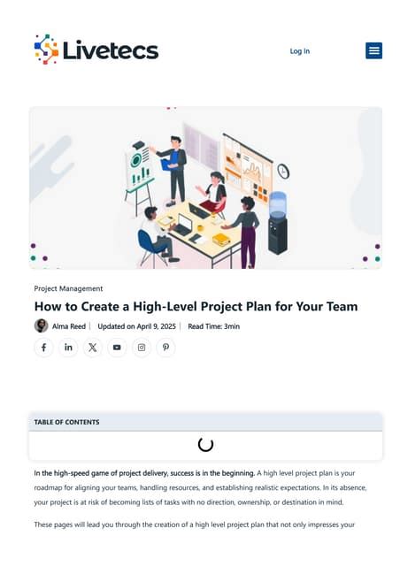 Image result for How to Create a High Level Project Plan