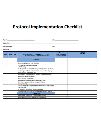 Image result for Oracle Implementation Checklist Template
