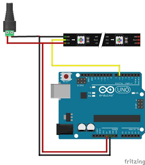 Toradh íomhá ar LED Strip Arduino DNA Lamp