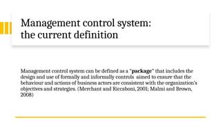 Afbeeldingsresultaten voor Define Management Control System