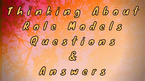 Image result for Role Model Sample Answers for Interview