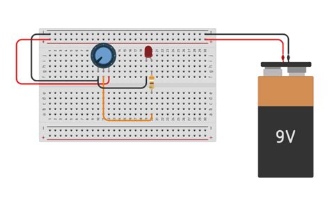 Image result for LED with Potentiometer Tinkercad Basic Withot Arduino