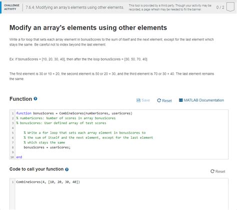 Toradh íomhá ar Modifying Array Elements in C