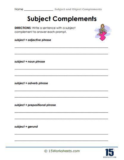 To-Infinitive as Subject Complement Worksheet に対する画像結果