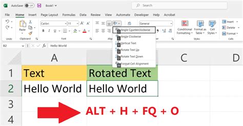 Image result for Excel Rotate Text