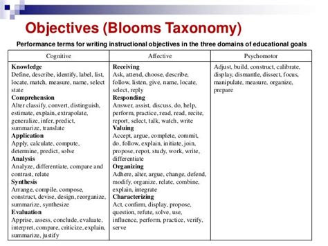 Image result for Lesson Plan Objectives Cognitive