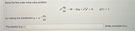 Image result for Solev the Following First Order Initial Value Problem