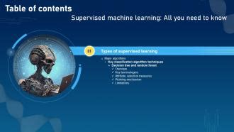 Image result for Machine Learning Table of Content PPT