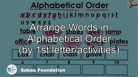Toradh íomhá ar How to Do ABC Order