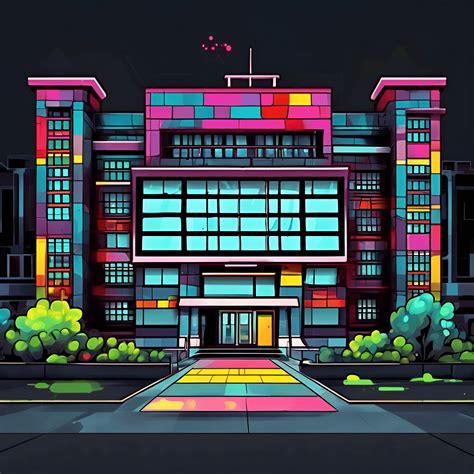 Image result for Colorful Abstract Building Outline