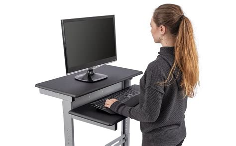 Image result for Man with Computer Stand Up