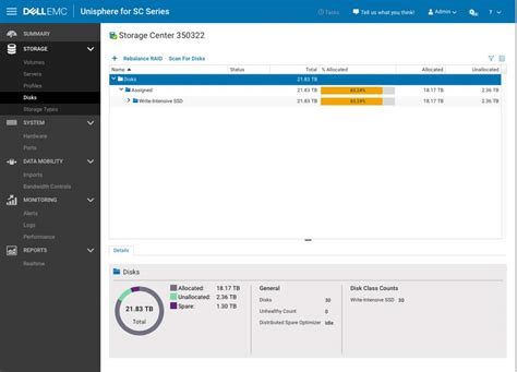 Toradh íomhá ar Del EMC SC 5020 Storage Array