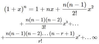Afbeeldingsresultaten voor Binomial Infinite Series