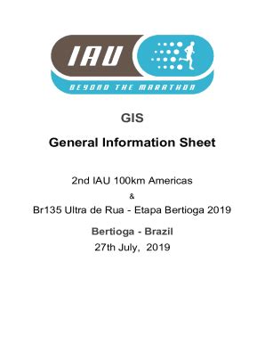 General Information Sheet Example に対する画像結果