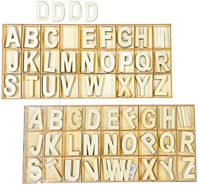 Amazon.com: 205 Pieces 2 Inch Wooden Letters Wood Alphabets for Crafts ...