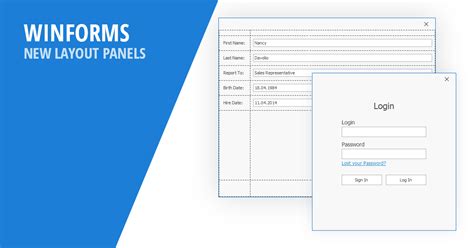 Image result for Windows Forms Panel Layout