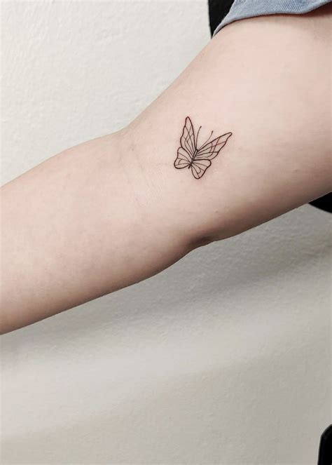 Tattoo uploaded by JAD Tattoo Studio • Single line butterfly • Tattoodo