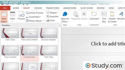 Image result for MS PowerPoint File Menu