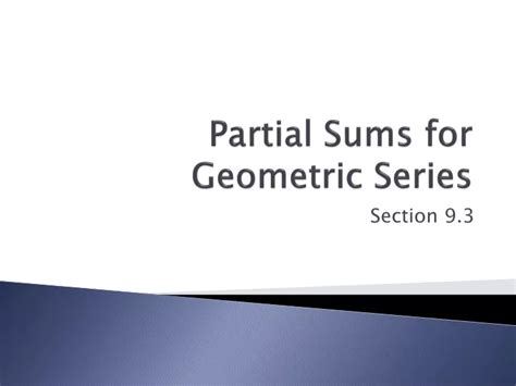 Toradh íomhá ar Geometry Series Partial Sums Formulas