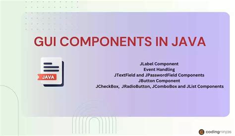 Toradh íomhá ar Copmponent of Graphical User Interface in Java