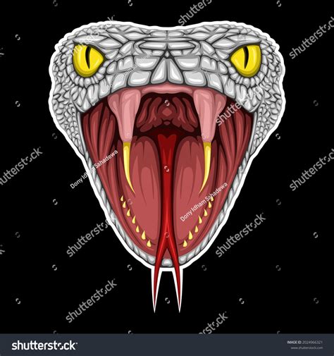 Image result for Snake Open Mouth Vector