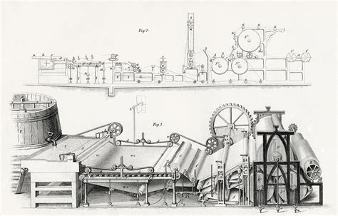 Image result for Side View Drawing of a Paper Machine