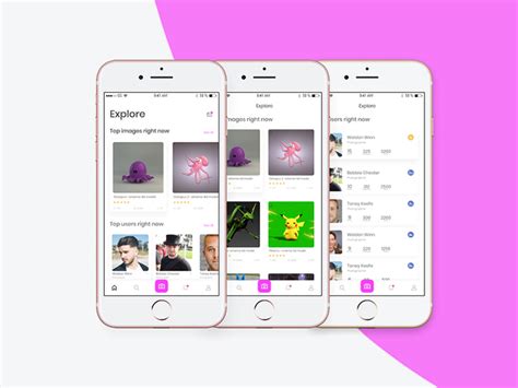 Toradh íomhá ar iOS Adobe XD UI