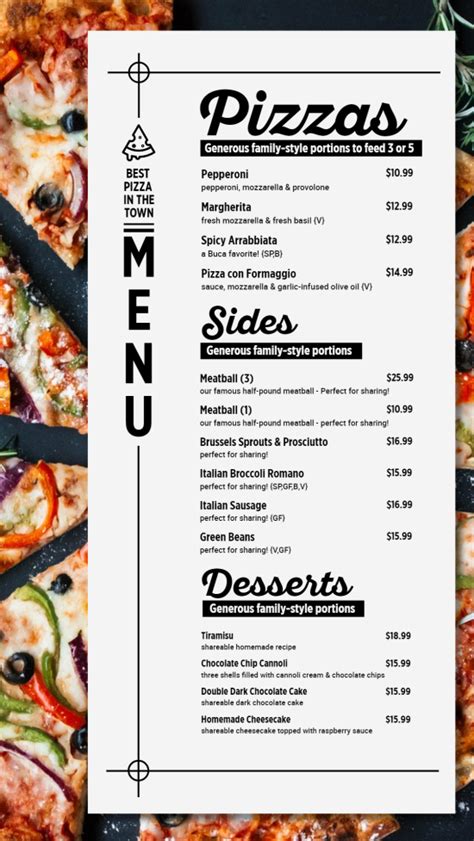 Image result for Simple Digital Menu Designs
