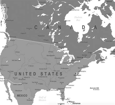 Bildergebnis für Editable US/Canada Map