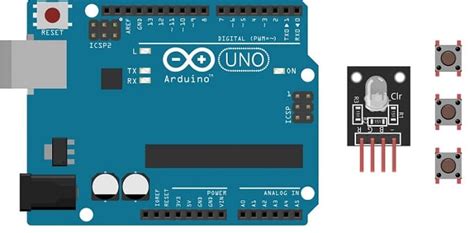 Image result for Arduino Uno 4 Button LED