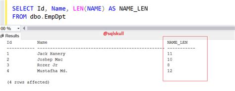 Image result for Name Length in SQL
