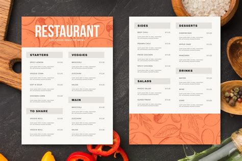 Restaurant Menu Vector Freepik に対する画像結果