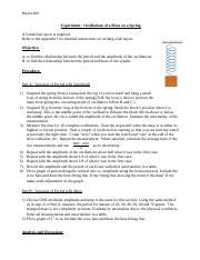 Image result for Experiment Report for Spring