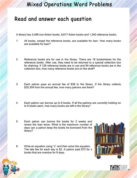 Toradh íomhá ar Mixed Multiplication and Division Word Problems