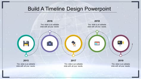 Toradh íomhá ar PowerPoint Timeline Design
