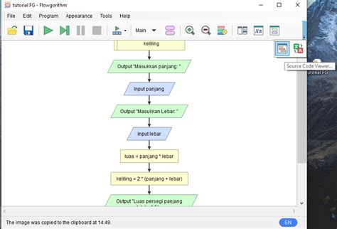 Flowchart Flowgorithm に対する画像結果