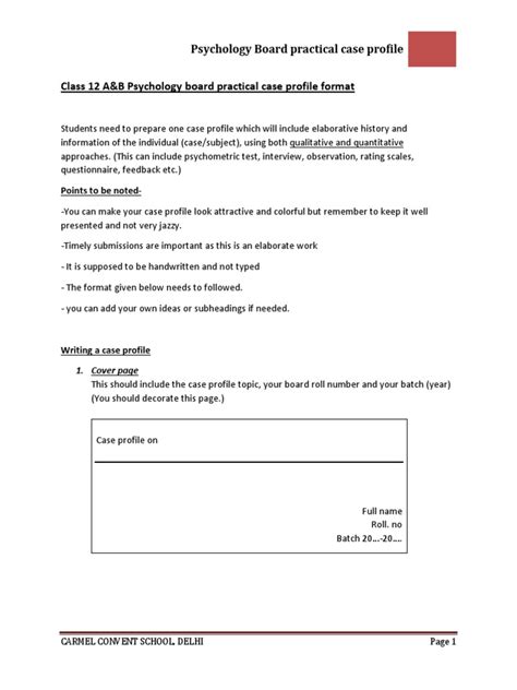 Image result for Case File Profile Format