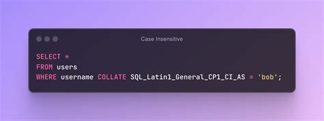 Toradh íomhá ar SQL Collation Latin