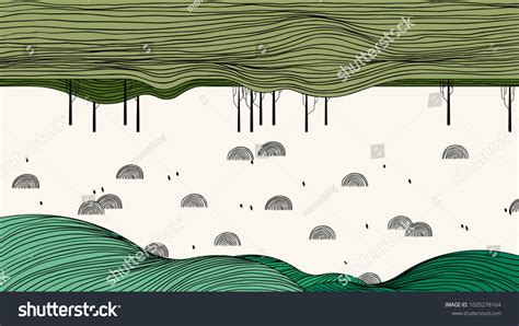 Image result for Spring Line Art Scene