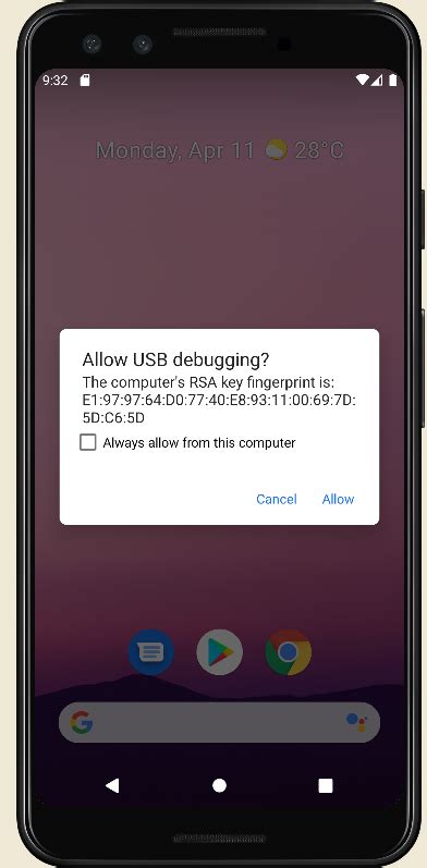 USB Debugging Popup に対する画像結果
