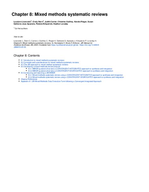 Mixed Methods Systematic Review Sample に対する画像結果